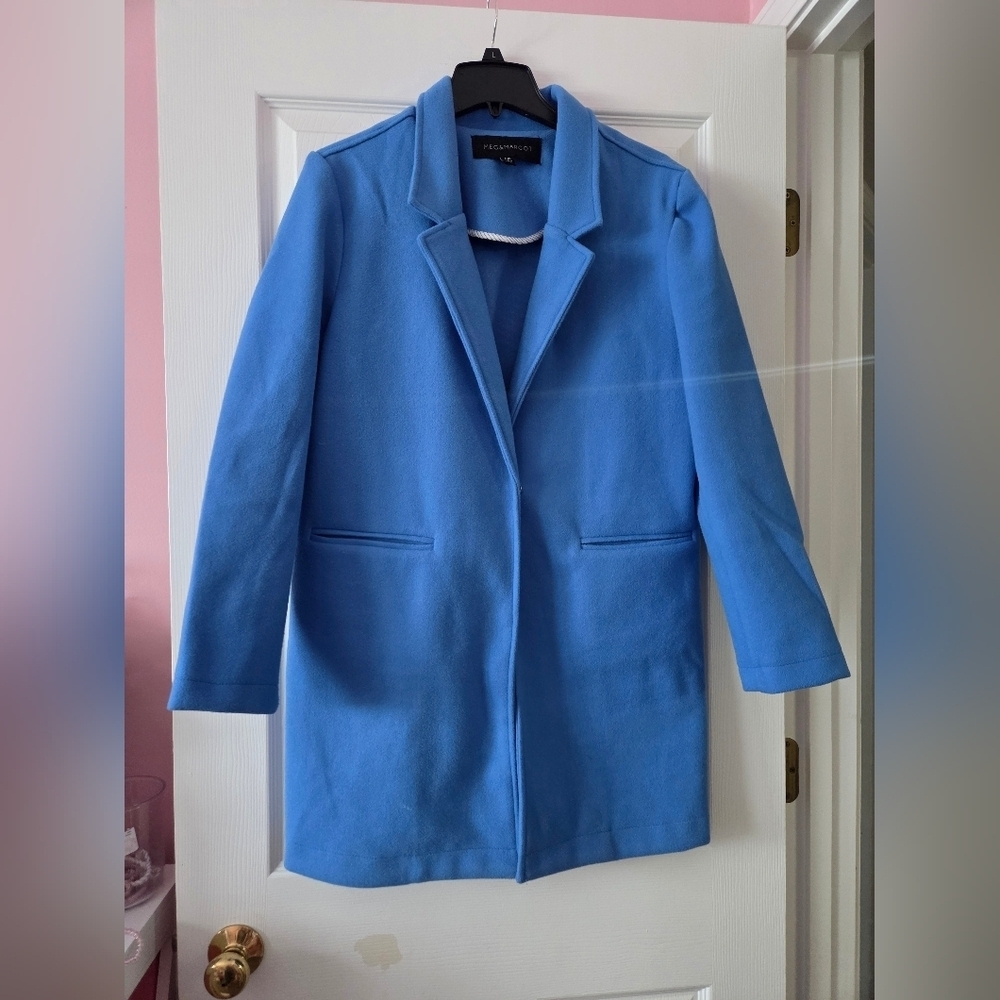 Meg & Margot Womens Blue Coat Size L